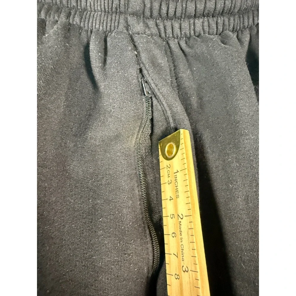Bill‎ Blass Sweatpants Mens L Black  Elastic Waist Cotton Blend Lounge
